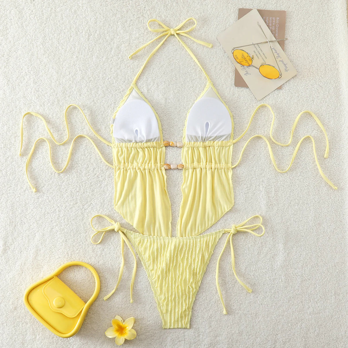 New Sexy Shell Linked String Bikini 2026 Women Swimwear Female Swimsuit Two Pieces Thong Bikini Set Bather Bathing Suit Beach