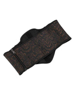 Retro Palace Jacquard Side Zipper Body Shaping Tight Waist Fishbone Side Lace Outer Wear