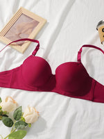 Hot selling solid color 2-piece underwear set multi-color daily four season Bra set comfortable to wear sexy Lingerie 2611