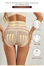 2Pcs/Set Bodyshaper Women Control Panties Tummy Control Bottom Belly Tightening Female Pants Lifting Hip High Waist Underwear