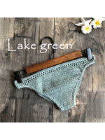 S - XL 9 Colors Crochet Knitted Bikini Bottom Swim Brief Women Swimwear Female Bather Brazilian Tanga Panties Underwear V4195