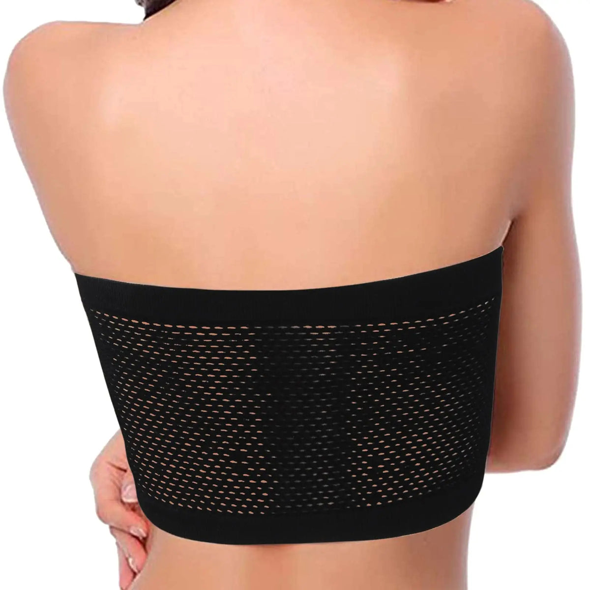 Women’s Strapless Seamless Tube Top Bra Anti-Slip Wireless Bandeau for Summer Outfit