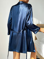 Summer Ladies Nightgown Solid Color Simple Robe Sexy comfortable Women's Pajamas Loungewear