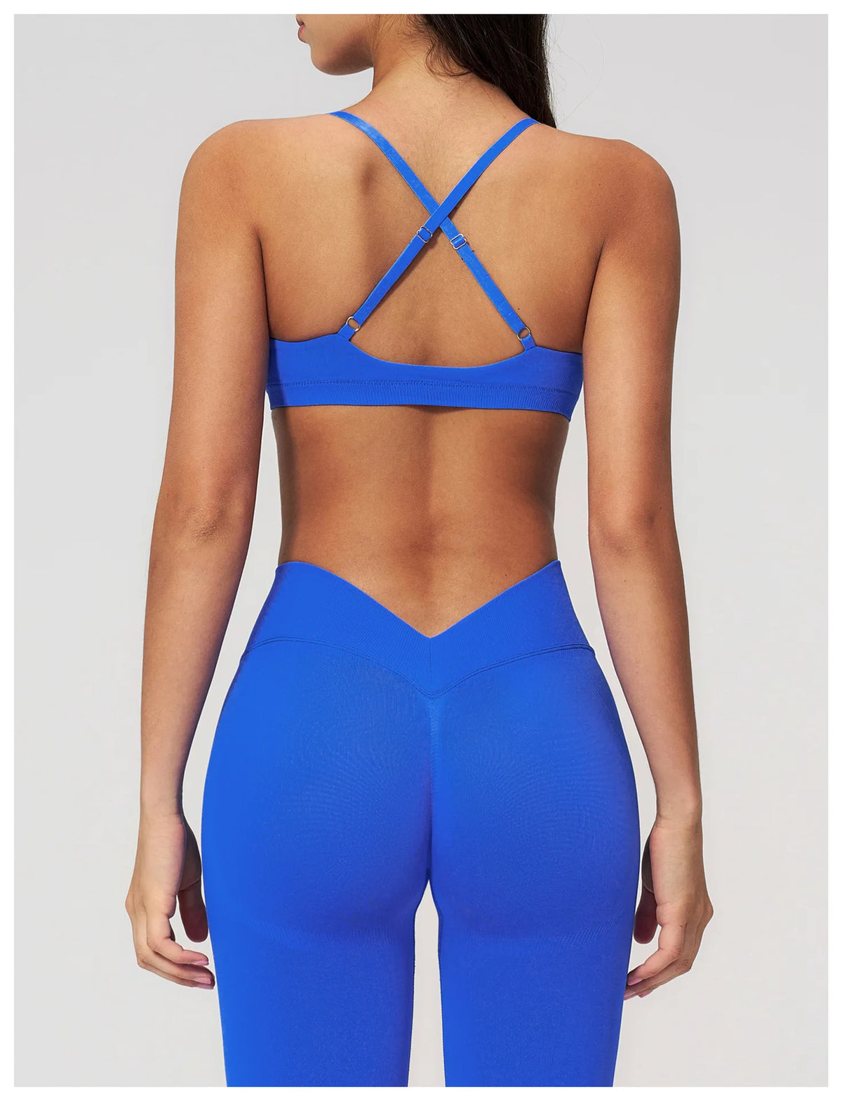 Backless Yoga Bra Woman Gym Tops Sports Bra Strap Cross Back Womens Underwear Adjustable Shoulder Strap Inner Padded Yoga Vest