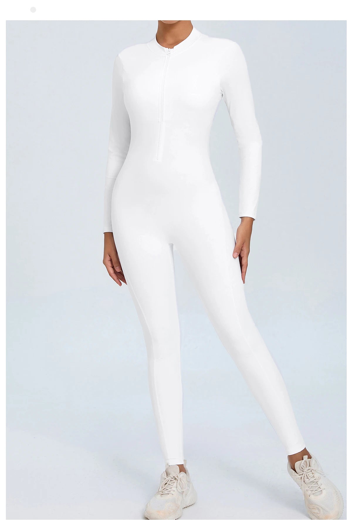 Women Sportwear Yoga Jumpsuit Zip Long Sleeve Back Open Outfit Fitness Tracksuit Tight One-piece Gym Overalls Sports Bodysuit