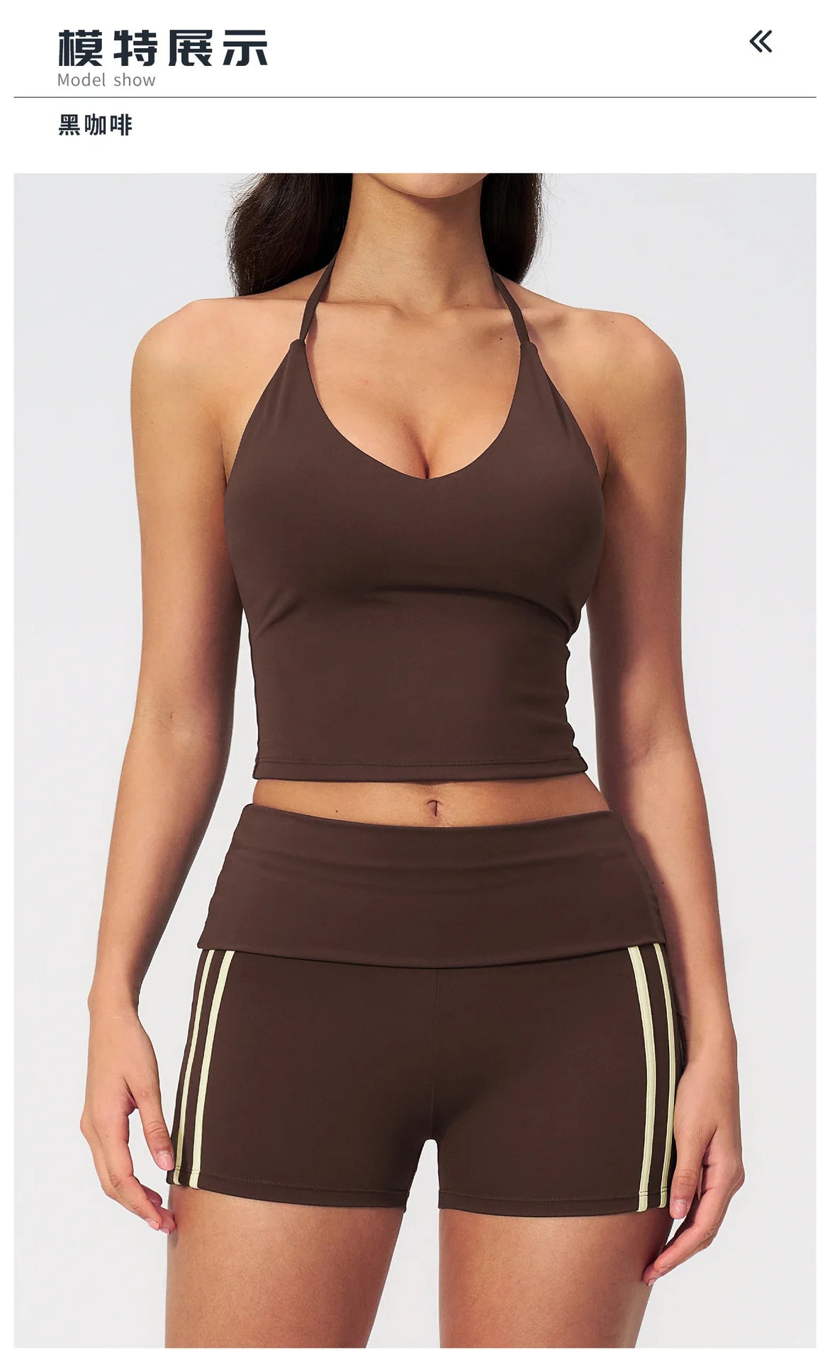 Color Blocked Yoga Suit 2 Pieces Women Slim Sports Tank Top High Waist Leggings Shorts Outfit Tight Outdoor Running Fitness Suit