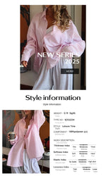Phantasy Retro Casual Minimalist Style Striped Printed Button Down Long Sleeved Shirt Autumn Versatile Lapel Striped Loose Shirt