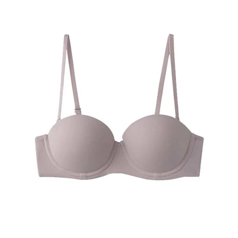 7 Color Women Seamless Underwear Sexy 1/2 Cup Push Up Bra Cotton Comfortable Underwie Brassiere Plus Size CD Cup Female Lingerie
