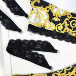 Sexy Black Print High Waisted Bikini Push Up Lace Straps Swimsuits Women 2026 Swimwear Bathing Suit Brazilian Bikinis De Mujer