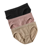 3Pcs/Set Seamless Classic Briefs Women Low Waist Panties Female Underpants Sexy Lingerie Sports Full Coverage Panty Underwear