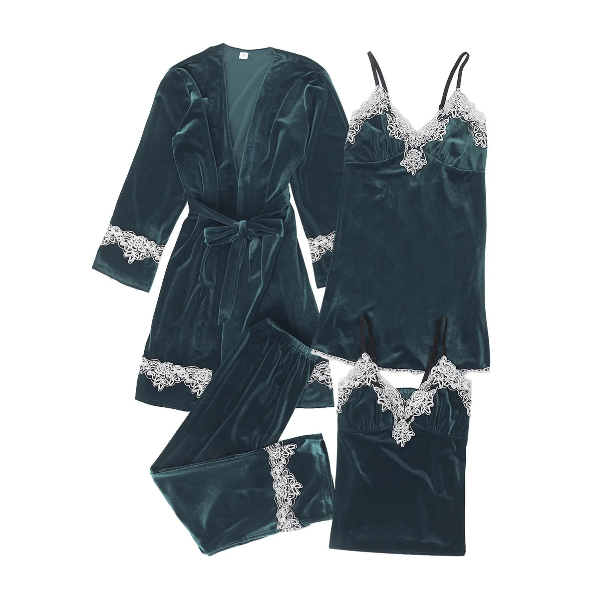 Korean Style Gold Velvet Sleepwear Women's Spring Autumn Stripe Sexy Strap Home Clothes Set Long Sleeve V-neck Home Suit 2025