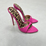 Sexy 12cm high heels shoes women slippers pointed toe dress dating party fashion sexy women sandals handmade plus size