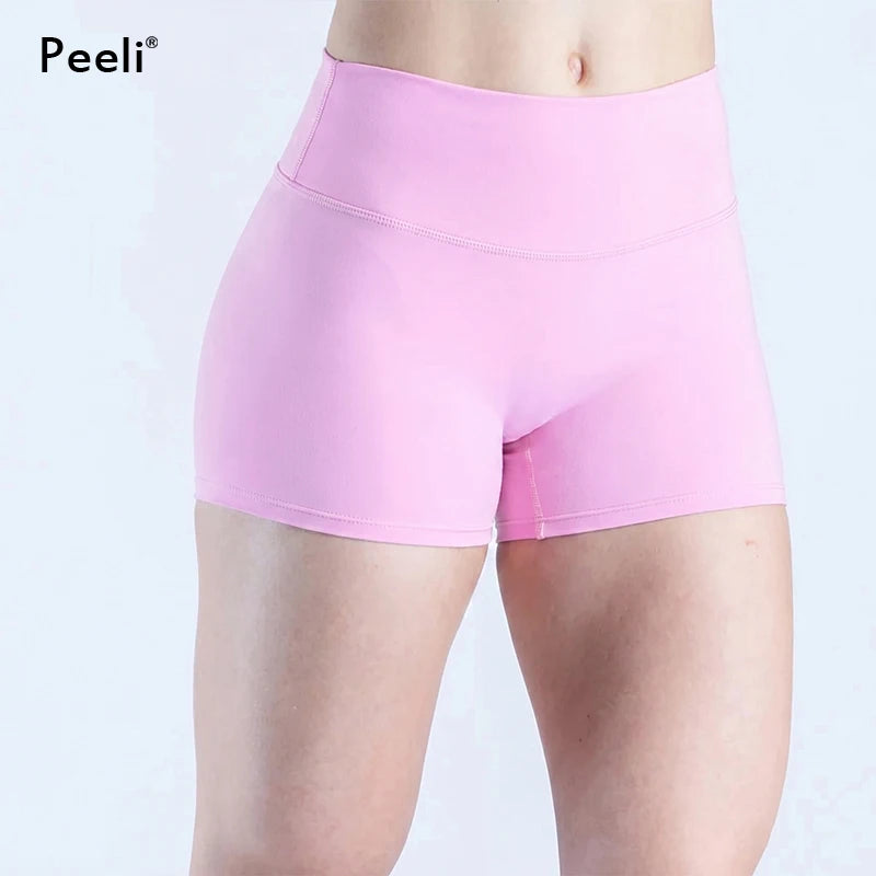Sports Shorts Gym Clothes Woman Soft Feel Fitness Biker Shorts Workout Yoga Bottoms Pilates Running Activewear Athletic Leggings