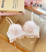 Japanese Style Lolita Princess Wind Lace Lace Lingerie Design for Girls Push-up Bra Women UnderwearPush Up Bra