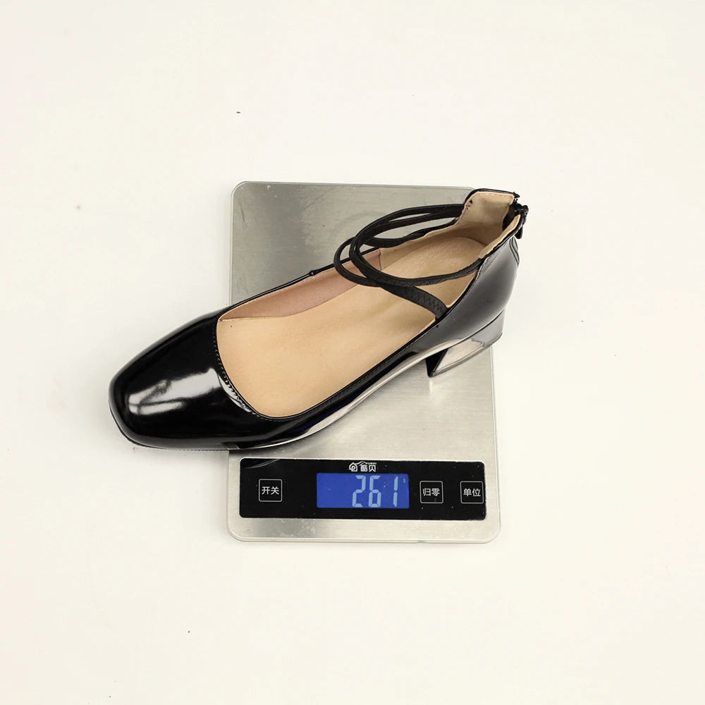 Metallic Silver Gold Women Mary Jane Pumps Square Toe Block Heel Crisscross Ankle Strap Back Zipper Elegant Party Dress Heels