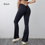 DIAS FIT JOY V-back flared pants yoga hip lifting tight pants wide leg fitness pants Gym exercise running yoga pants