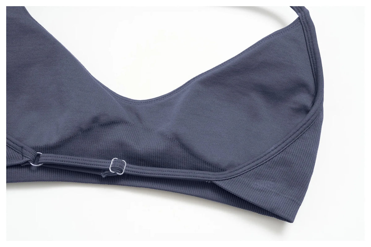 2 Pieces Seamless Yoga Sets Women Solid Color Sports Bra Tight Fitting Peach Buttocks Shorts Fitness Suit Gym Running Tracksuit