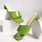 New Slippers Women's Fashion Open Toe Sandals Sexy High Heels Lady Slippers Low Heel Summer Sandals New Size