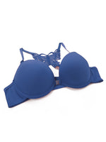 Hot selling 2-piece set of sexy red front button braissere beautiful back butterfly fashion bra push up women's set A2120