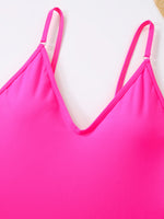 2026 Sexy Solid Swimsuit One Piece High Cut Swimwear Women V neck Backless Bathers Bathing Swimming Swim Suit Female Beachwear