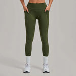 Women's Seamless Yoga Leggings Pants Sports Fitness Hips Lift High Waist Training Trousers Training Workout Gym Leggings