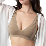 Seamless Bras For Women Push Up Bra V-Neck Bra Tops Female Non-wire Brassiere Sports Underwear Backless Sexy Lingerie S-XL