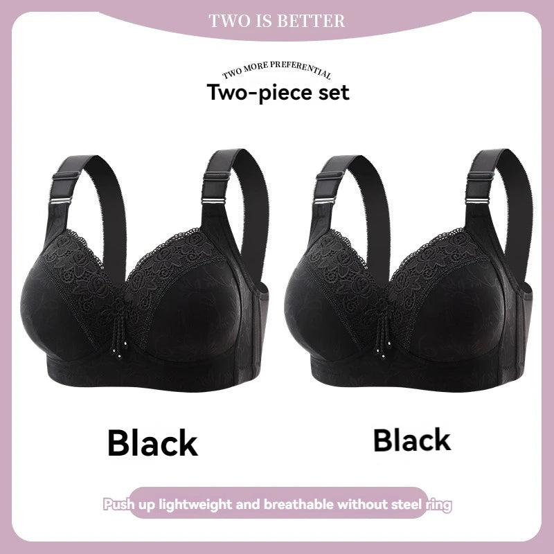 Womens Lace Bras Ultra-Thin Perspective Bralette Deep V Bra Sexy Lingerie Tops Plus SizeCup Mom's underwear active bra