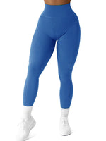 High Waisted Seamless Yoga Leggings, Ribbed Sportswear Tights, Fitness Apparel for Women, Gym and Casual Wear For Fall & Winter