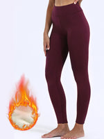 Women Velvet Leggings Autumn Winter Warm Fleece Tights Velvet Solid Color Prevent Cold Leggings Stretch Leggings