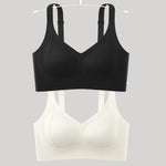 2Pcs/Set Plus Size Padded Bras For Women Push-Up Bra Wide Straps Seamless Underwear Non-wire Bra Female Comfy Intimates M-4XL