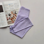 Women's High-Waist Yoga Exercise Pants Tight Fitting High Elasticity Gauntlet Line Nude Feeling Hip Lifting Gym Trousers