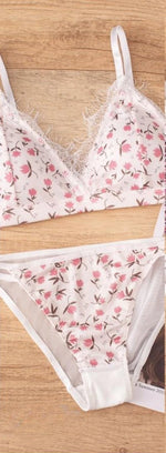Women Lace Bra And Panties Sexy Lingerie Set Low Waist Briefs Underwear Female Non-wire Brassiere Seamless Bras Push Up Bralette