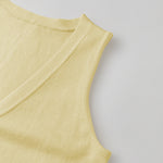 Fall Summer Knit Vest Women Elegant Sleeveless Button Vest Solid Summer Long Cardigans Tops for Casual Daily