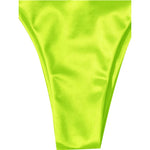 Sexy Satin Halter Brazilian Padded Bikini Female Swimsuit Women Swimwear Two-Pieces Bikini Set Bather Bathing Suit Swim V4966S