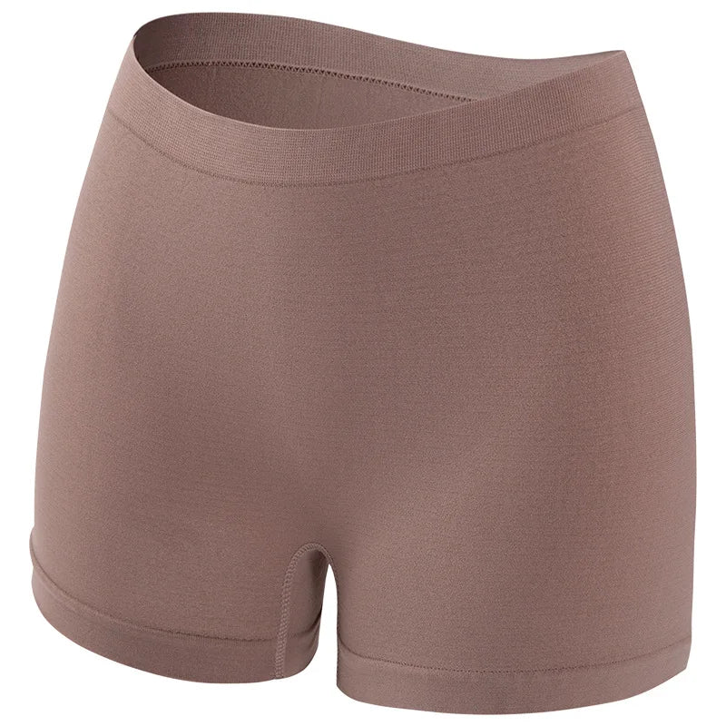1PC Women Mid-Rise Boyshort Panties Ribbed Seamless Underwear Ladies Stretch Sports Panty Comfort Sexy Lingerie S-5XL Intimates