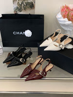 White Thin Heeled Sandals 2026 Women's Low-Heeled Shoes With Strap Brown Summer 2026 New Girls Fashion French OL Single Shoes