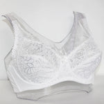 Womens Lager Bosom Lace Perspective Bra Sexy Lingerie Underwire Embroidery Floral Bralette Plus Size Brassiere B C D DD E F Cup