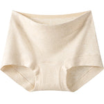 Women's Seamless Underwear, Plus Size Medium Waist Briefs, Breathable and Comfortable Cotton Crotch Panties