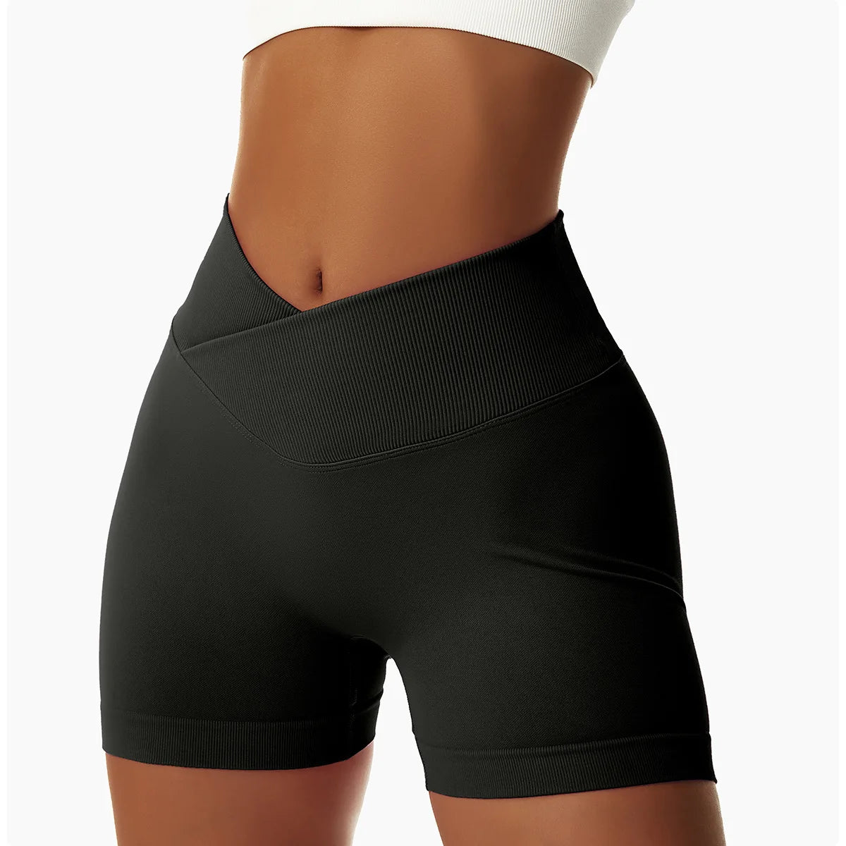 Summer Seamless High Waist Yoga Shorts Elasticity Sports Leggings Women Breathable Cycling Shorts Buttock Lift Gym Shorts Women