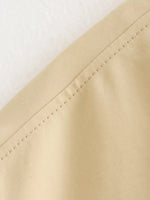 Foridol Padded Beige Waistcoat Folds Winter Sleeveless Vest Coat Turtleneck Pockets Zipper Autumn Thick Warm Parka Jacket