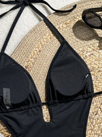 New Sexy Orange Stripe One Piece Swimsuit 2026 Women V Neck Hollow Out Backless Thong Bikini Beach Holiday Bathing Suit Swimwear