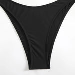 Halter Pearls V-Bar Underwired Bra Cup Bikini Women Swimwear Female Swimsuit Two-pieces Bikini Set Push Up Bathing Suit Swim