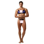 European and American men's sexy lace bra and panties temptation suit transvestite suit