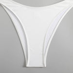 Halter Pearls V-Bar Underwired Bra Cup Bikini Women Swimwear Female Swimsuit Two-pieces Bikini Set Push Up Bathing Suit Swim