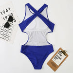 Striped Women One Piece Swimsuit High Quality Swimwear Printed Push Up Monokini Summer Bathing Suit Tropical Bodysuit Female