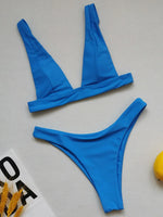 2025 Brazilian Triangle Bikinis High Cut bikini Women Swimsuit Female Swimwear Two pieces bikini Set Bather Bathing Suit Swim