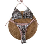 Triangle Thong Bikini 2026 Women Halter Brazilian Swimsuit Sexy Printed Swimwear Female Bathers Bathing Swimming Swim Suit