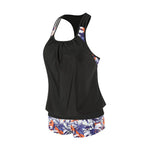 Summer Two Pieces Swimsuits Woman High Waisted Swimwear Female Tankini Sets Beach Wear Bathing Suit Shorts Women Swimming Suit