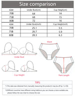 Women's Sexy Lace Bra with Steel Ring Gathered Push-Up Adjustable Straps Transparent Comfortable Underwear YS2944