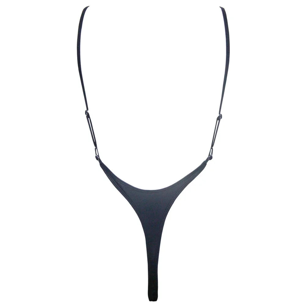 Extreme Mini Micro String Backless Women Swimwear One Piece Swimsuit Female High Cut Monokini Thong Bathing Suit Swim Beachwear